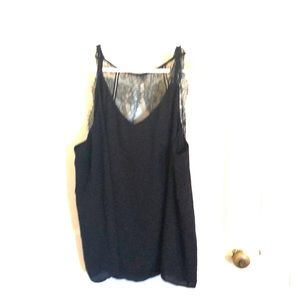 Black lacy top